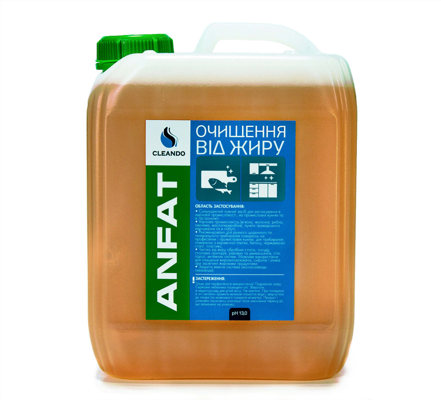 Засіб для очищення від жиру CLEANDO ANFAT, 5л